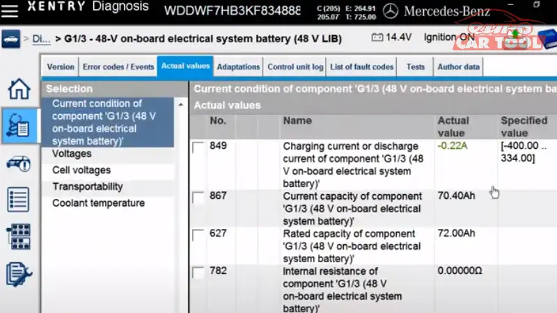Read-error-48v-battery-mercedes-on-xentry