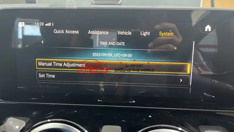How-to-fix-change-timezone-on-mercedes-clock-4