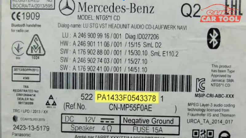 How to get mercedes benz radio code 6