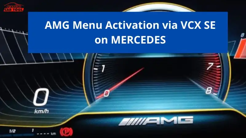 Amg menu activation via vcx se