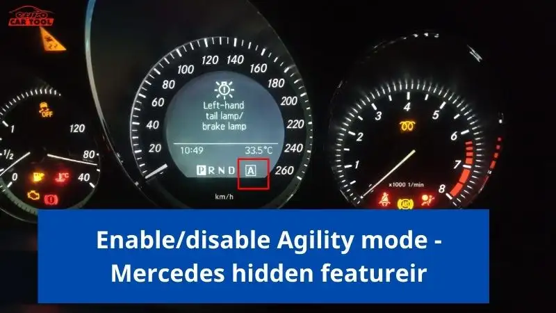 Enable disable agility mode mercedes hidden feature